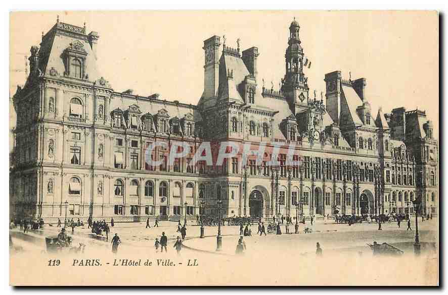 CPA Paris L'Hotel de Ville 