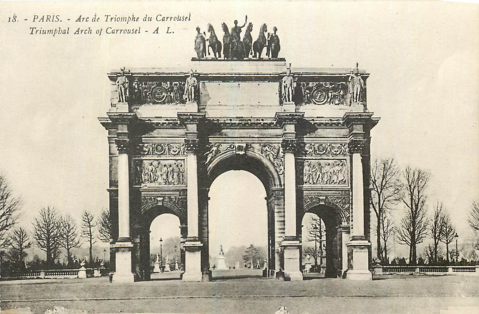 CPA Paris Arc de Triomphe du Carrousel 