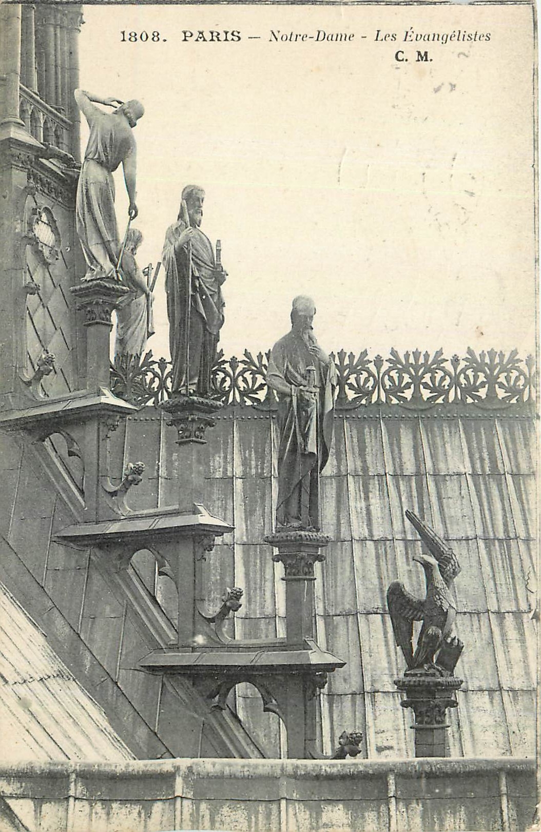 CPA Paris Notre Dame Les Evangelistes 