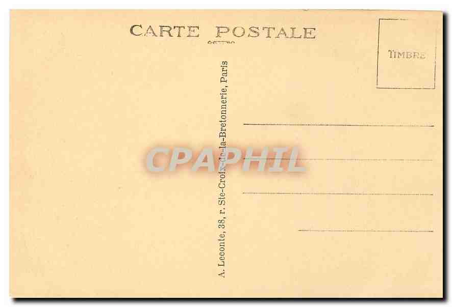 CPA Paris Porte Saint Martin  — Verso