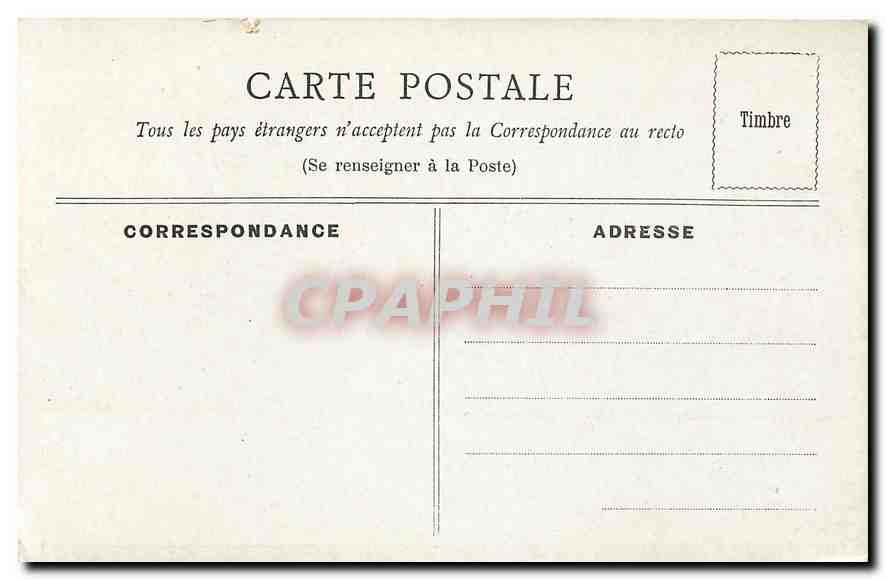 CPA Paris L'Hotel des Invalides  — Rückseite