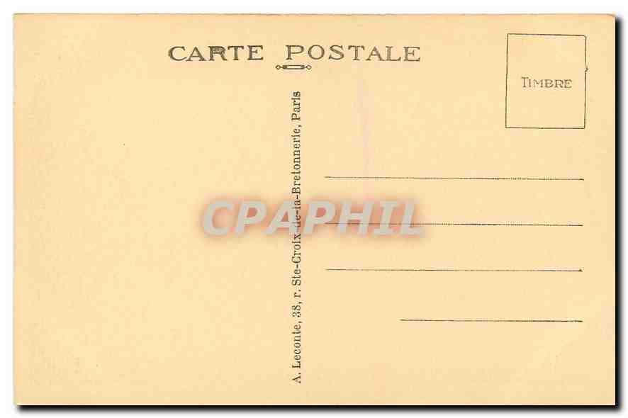 CPA Paris La Chambre des Deputes  — Verso