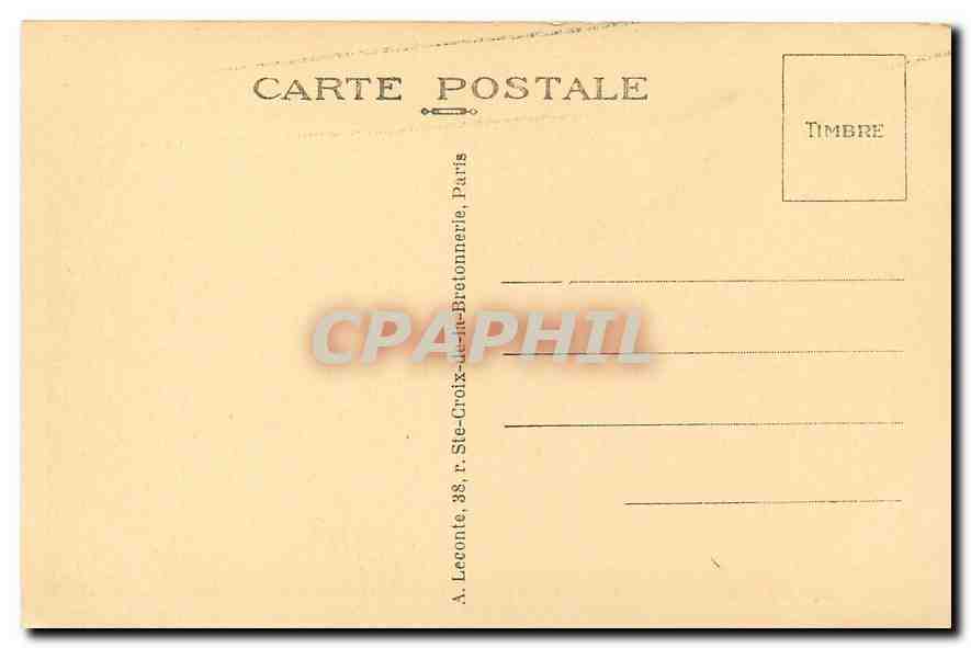 CPA Paris Rue de Rivoli  — Rückseite