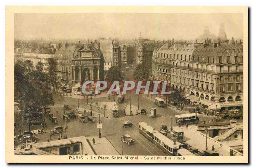 CPA Paris La Place Saint Michel 