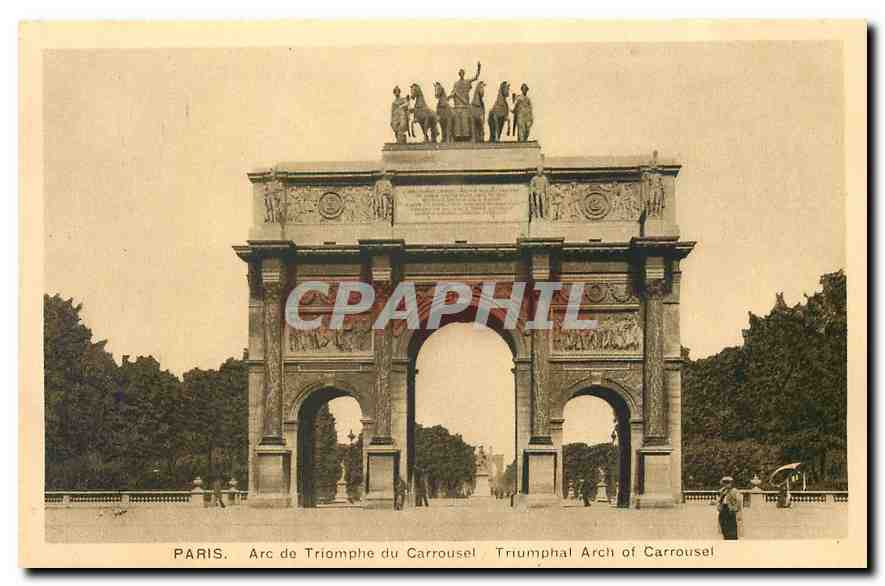 CPA Paris Arc de Triomphe du Carrousel 