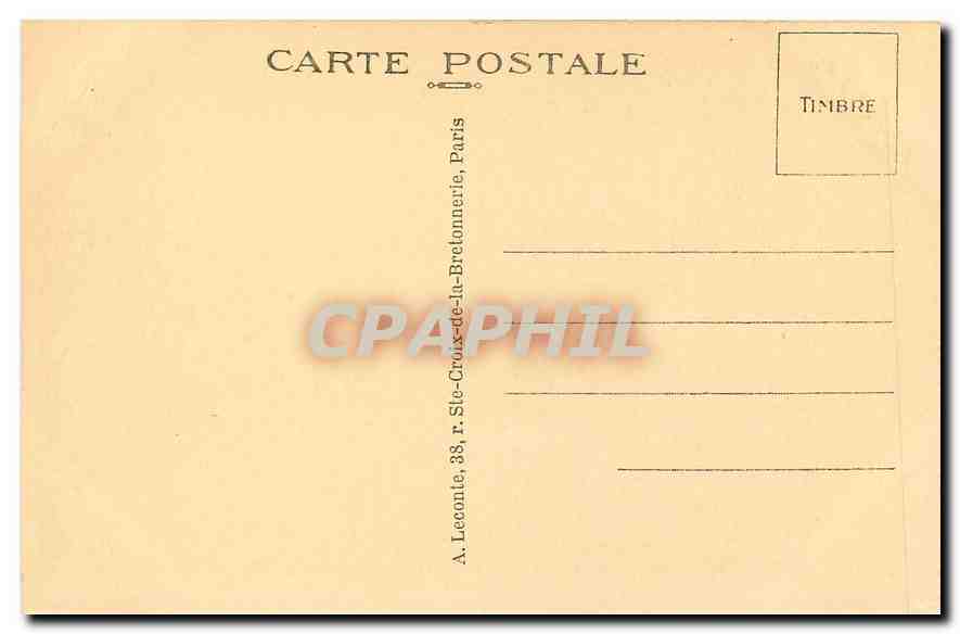 CPA Paris Place du Chatelet  — Rückseite