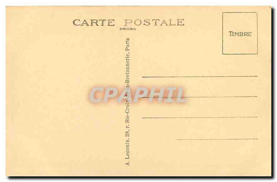 CPA Paris L'Hotel des Invalides  — Rückseite