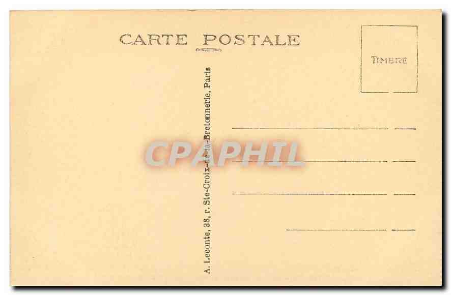 CPA Paris Le Trocadero vu sous la Tour Eiffel  — Rückseite