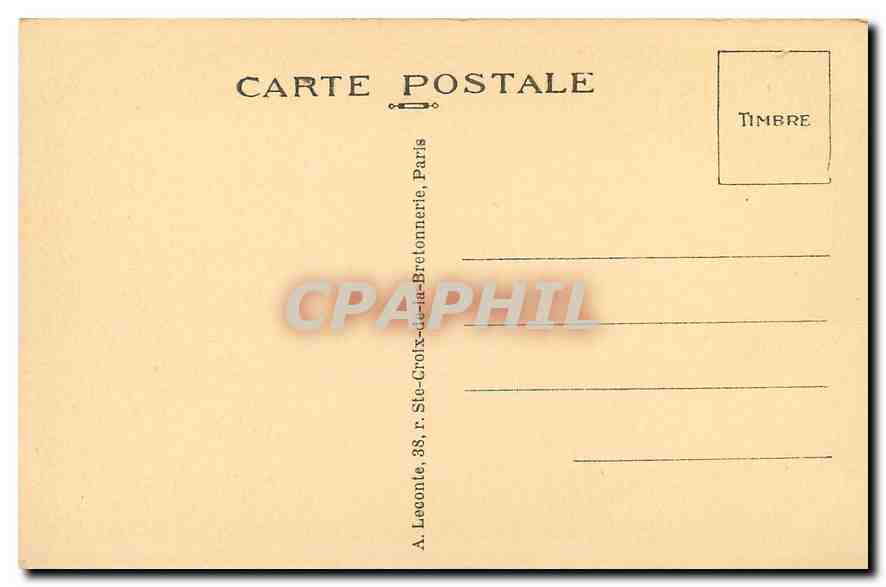 CPA Paris Tombeau du Soldat Inconnu  — Rückseite