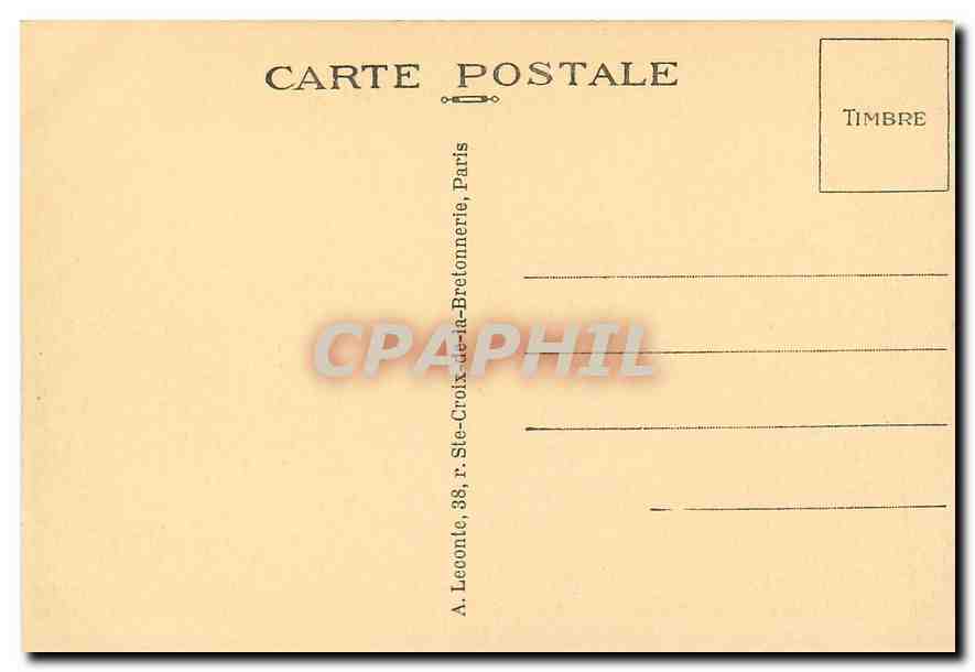 CPA Paris Hotel de Ville  — Rückseite