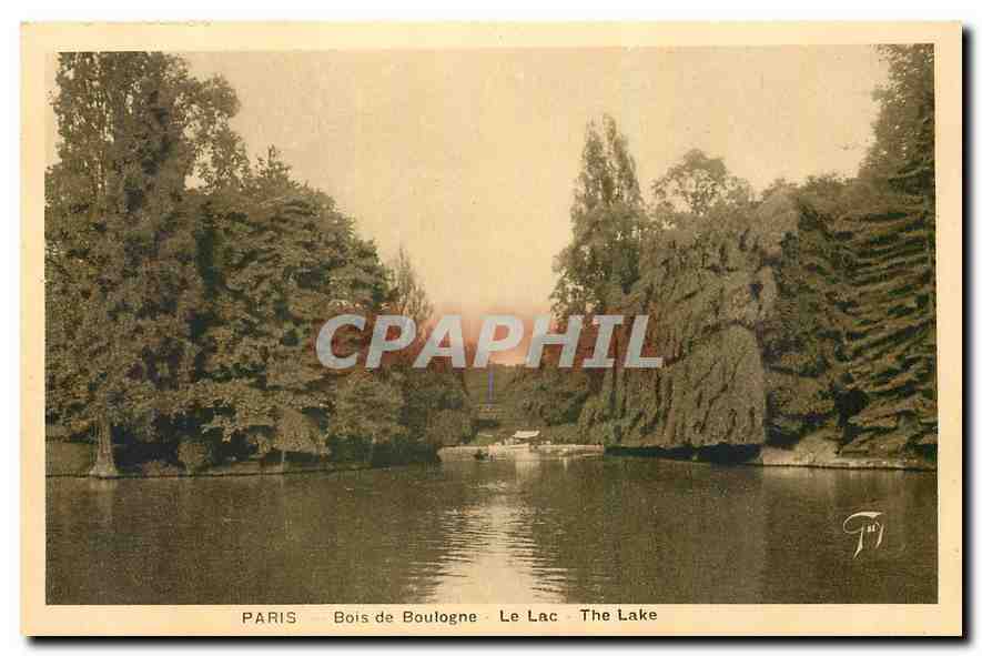 CPA Paris Bois de Boulogne Le Lac 