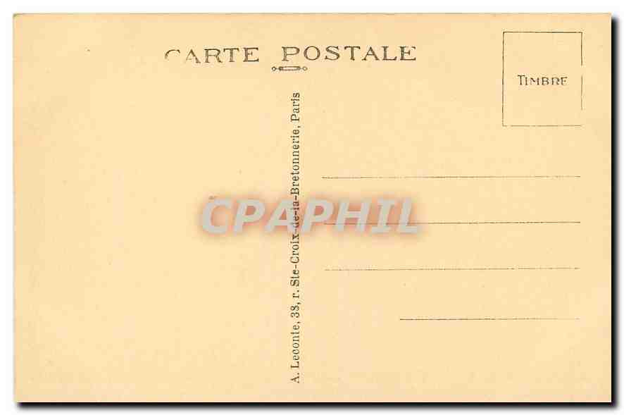 CPA Paris Bois de Boulogne Le Lac  — Rückseite