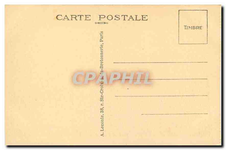 CPA Paris Place de la Bastille  — Rückseite