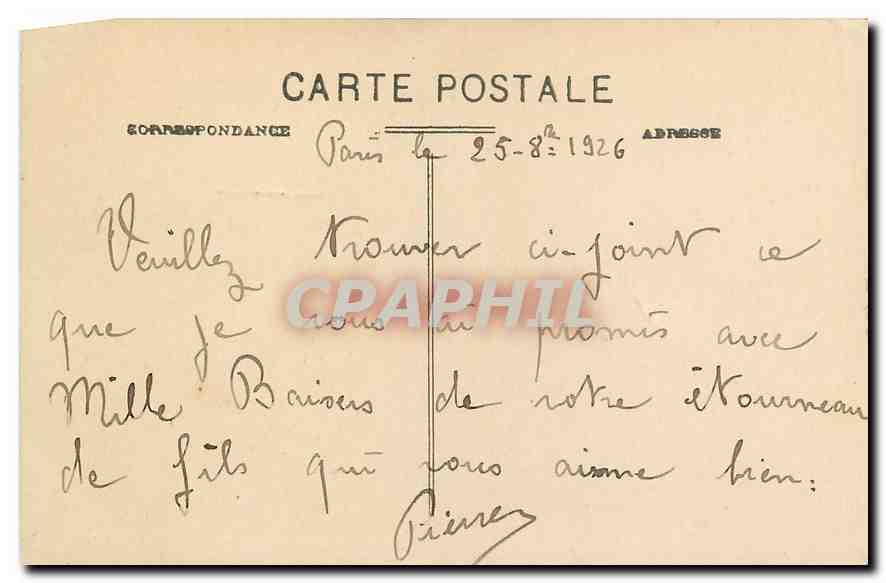 CPA Tout Paris Le Sacre Coeur  — Rückseite