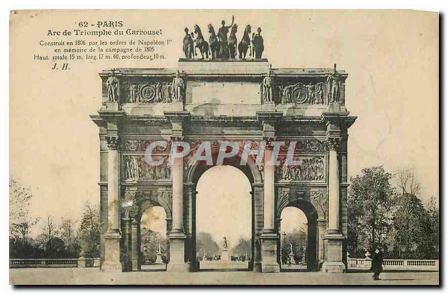 CPA Paris Arc de Triomphe du Carrousel 