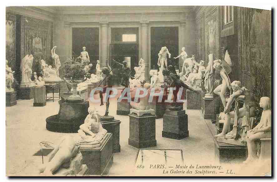 CPA Paris Musee du Luxembourg La Galerie des Sculptures 