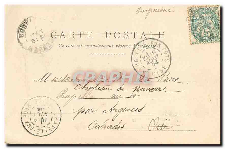 CPA Paris Place Malesherbes  — Rückseite