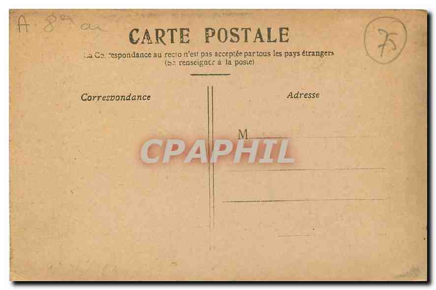 CPA Paris L'Avenue des Champs Elysees  — Rückseite