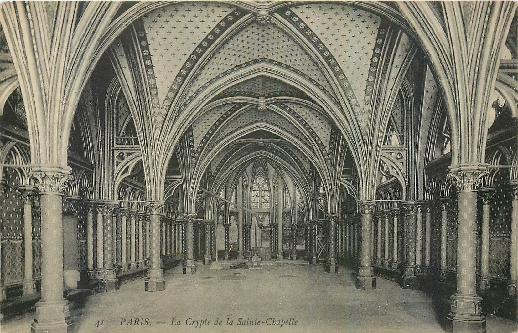 CPA Paris La Crypte de la Sainte Chapelle 