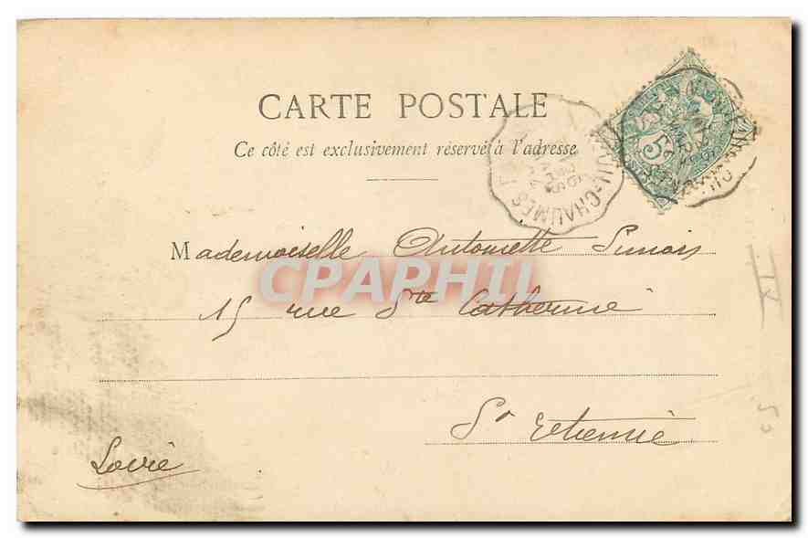 CPA Paris Eglise de la Trinite  — Rückseite