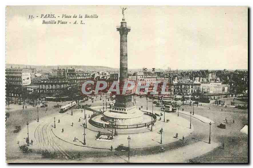CPA Paris Place de la Bastille 