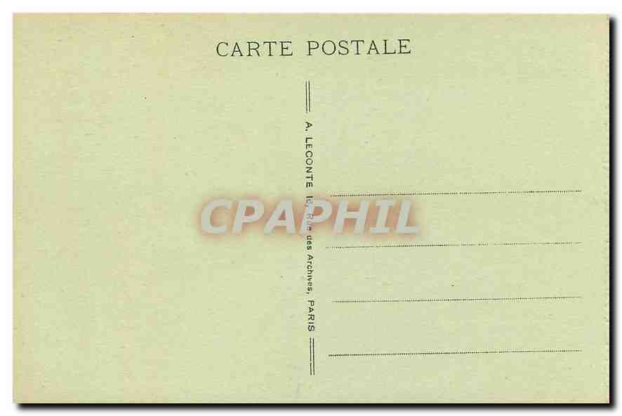 CPA Paris La Chambre des Deputes  — Rückseite