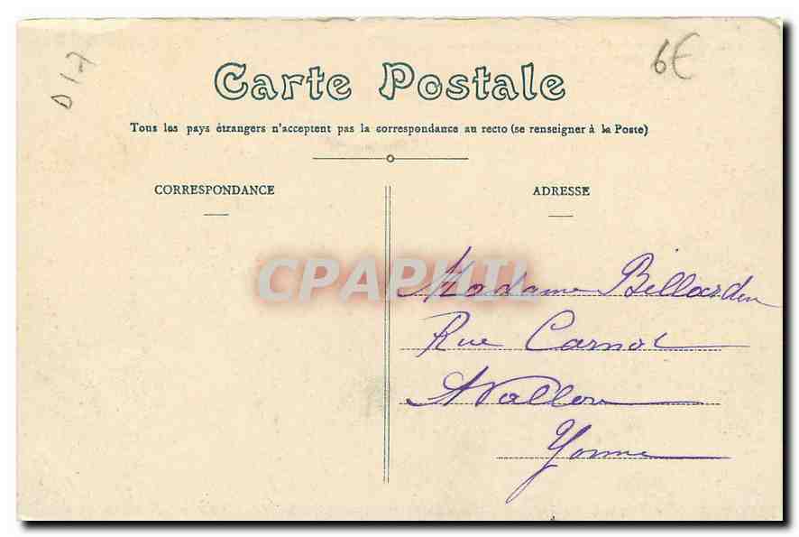 CPA Charente Inf Tonnay Charente Le Vieux Chateau a l'Ouest  — Back