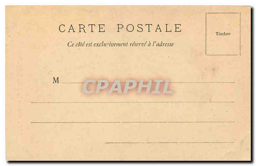 CPA La Rochelle Hotel de Ville  — Back