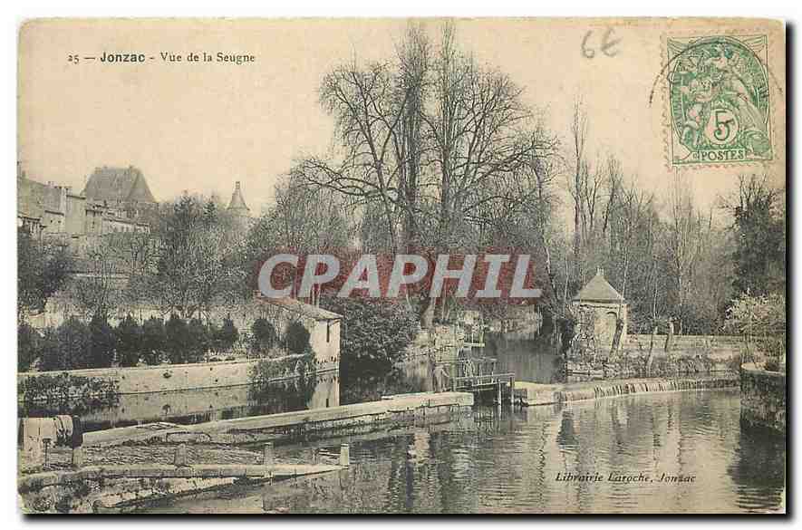 CPA Jonzac Vue de la Seugne 