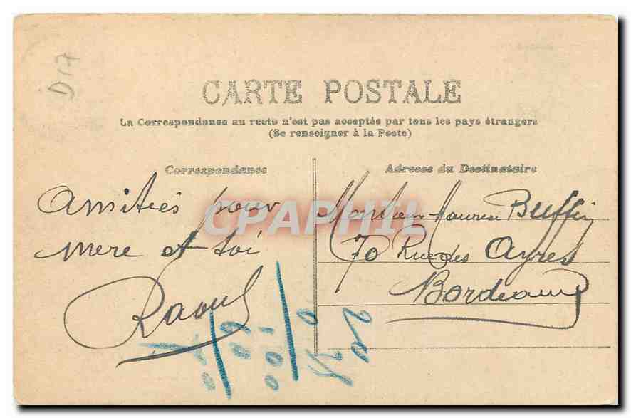 CPA Jonzac Vue de la Seugne  — Back