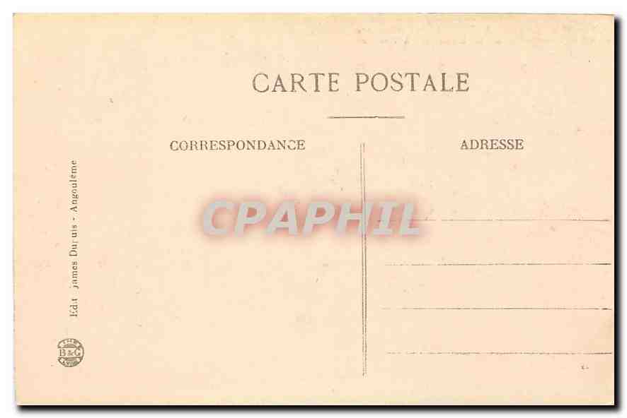 CPA Environs d'Angouleme Charente Ruines de l'Abbaye de la Couronne  — Rückseite