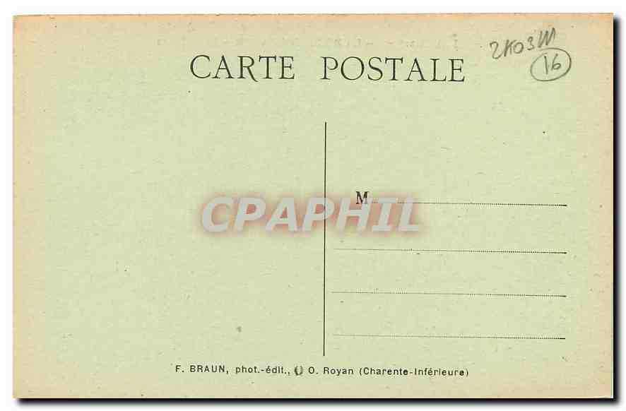 CPA Charente La Rochefoucauld Le Chateau  — Rückseite
