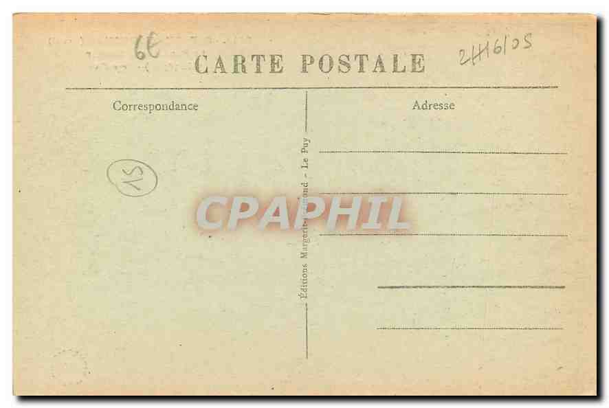 CPA St Flour Faubourg Cantal Le Pont sur le Lander Cure d'air  — Rückseite