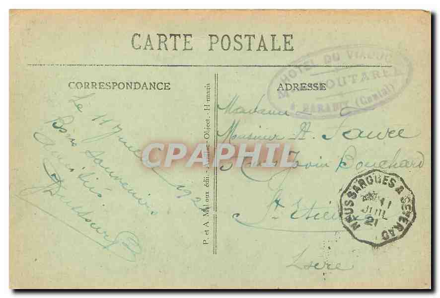 CPA L'Auvergne Pittoresque Viaduc de Garabit  — Rückseite