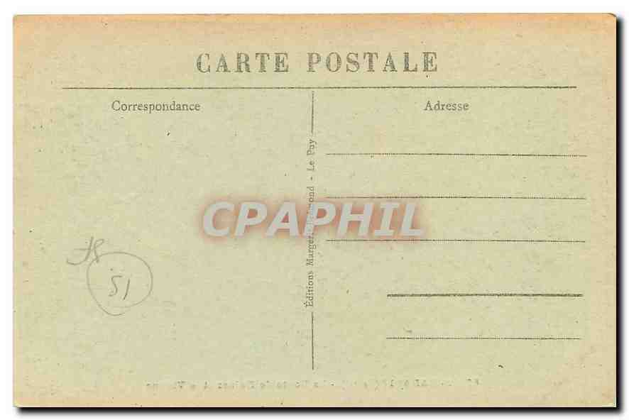 CPA Garabit Cantal La Route de Ruines et le Viaduc  — Rückseite