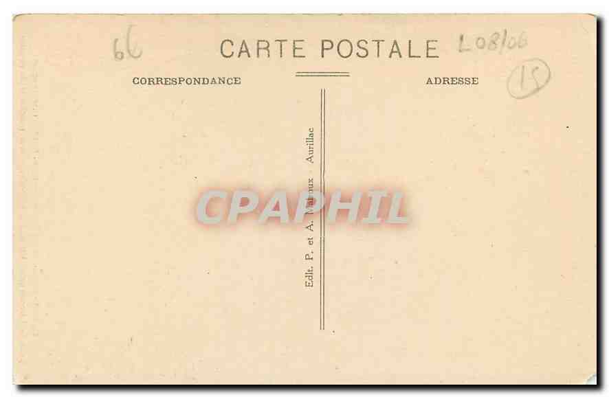 CPA Cantal Salers La plus ancienne et la plus pittoresque ville de l'Auvergne  — Rückseite