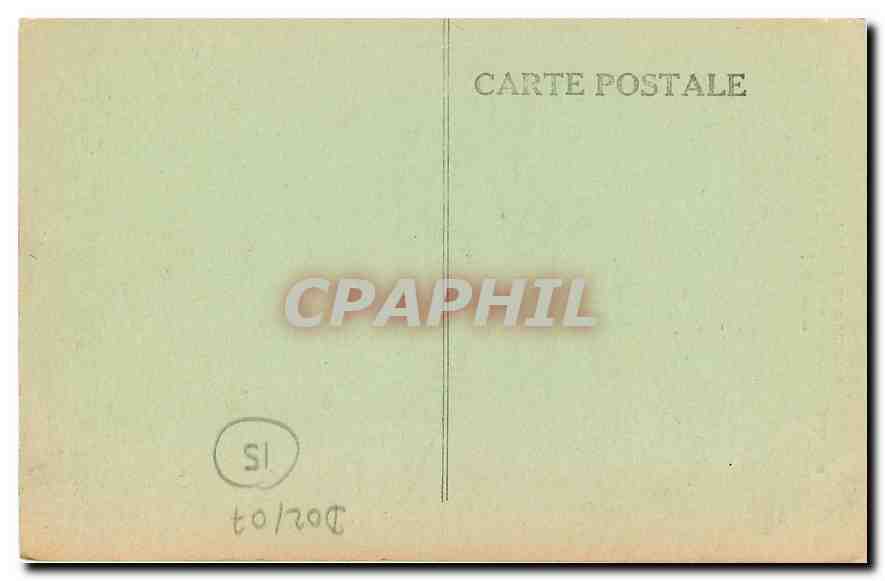 CPA L'Auvergne Murat Cantal La Vierge du Calvaire Rocher de Bonnevie  — Rückseite