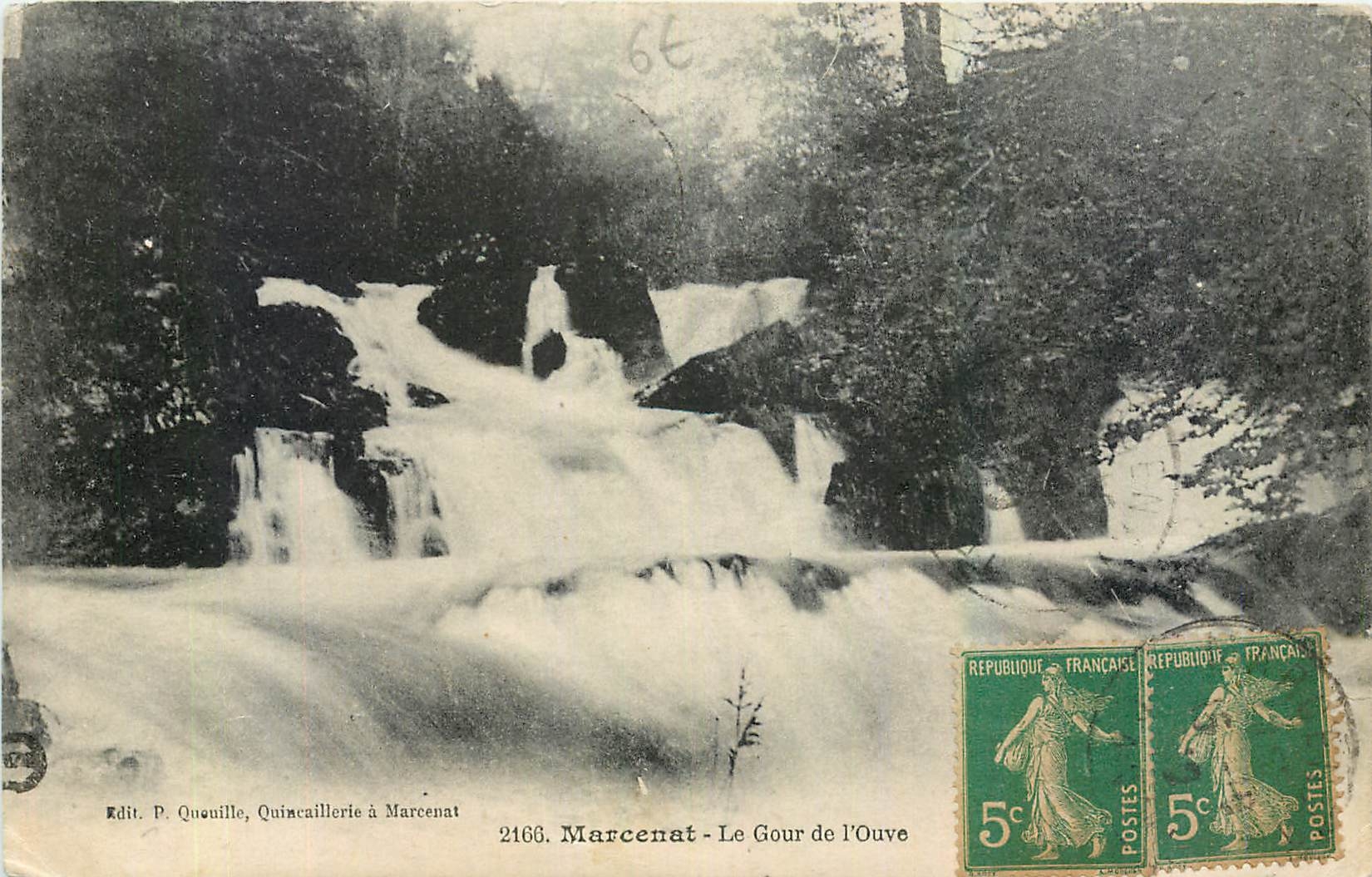 CPA Marcenat Le Gour de l'Ouve 