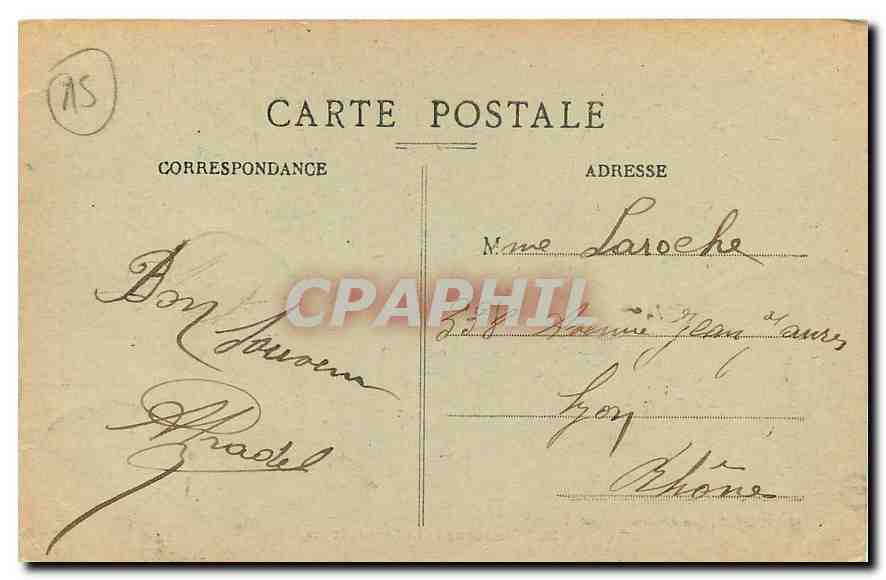 CPA Marcenat Le Gour de l'Ouve  — Rückseite