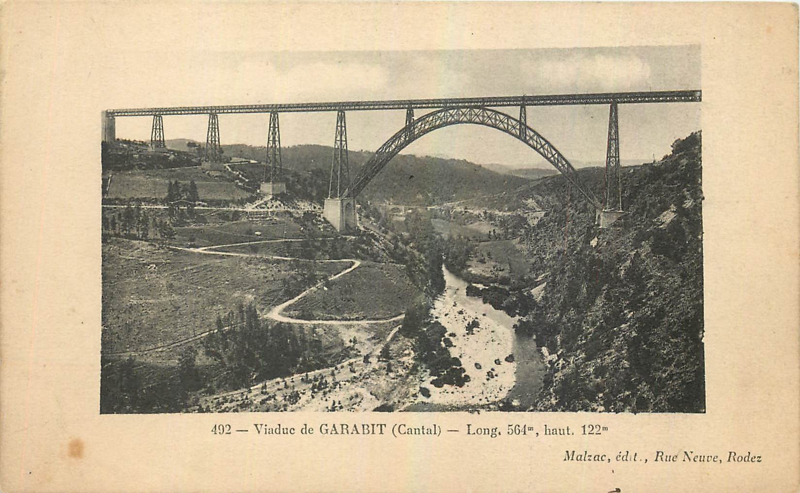 CPA Viaduc de Garabit Cantal 