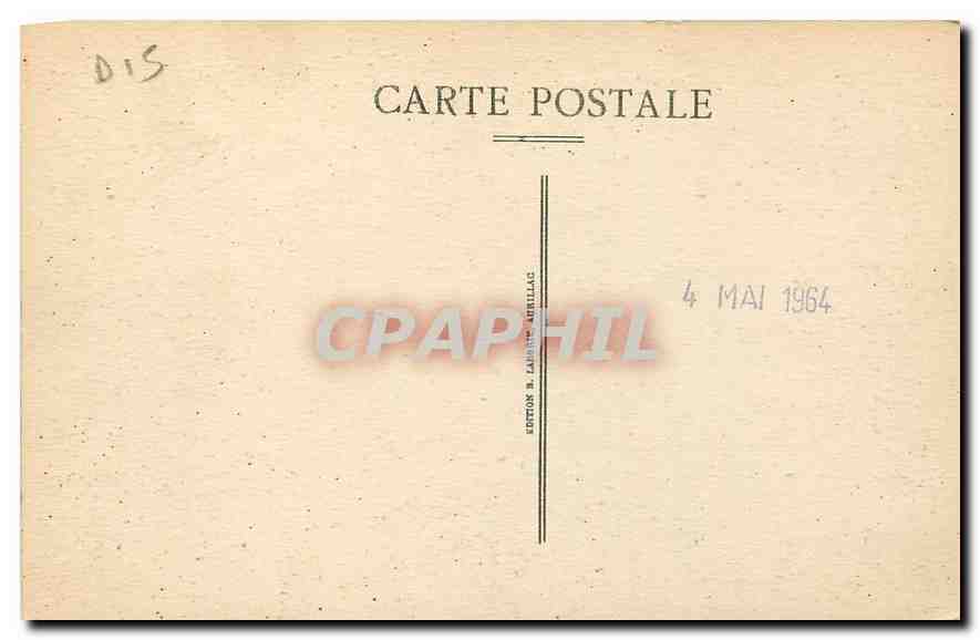 CPA Le Cantal Pittoresque Vue generale du Chateau de Pestelle a Polminhac  — Rückseite