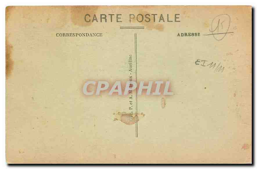 CPA Le Cantal Pittoresque Murat La Vierge  — Rückseite
