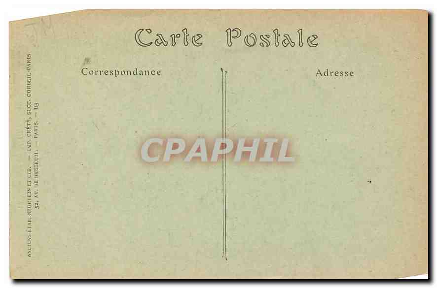 CPA Caen Ancien Hotel de Valois  — Verso