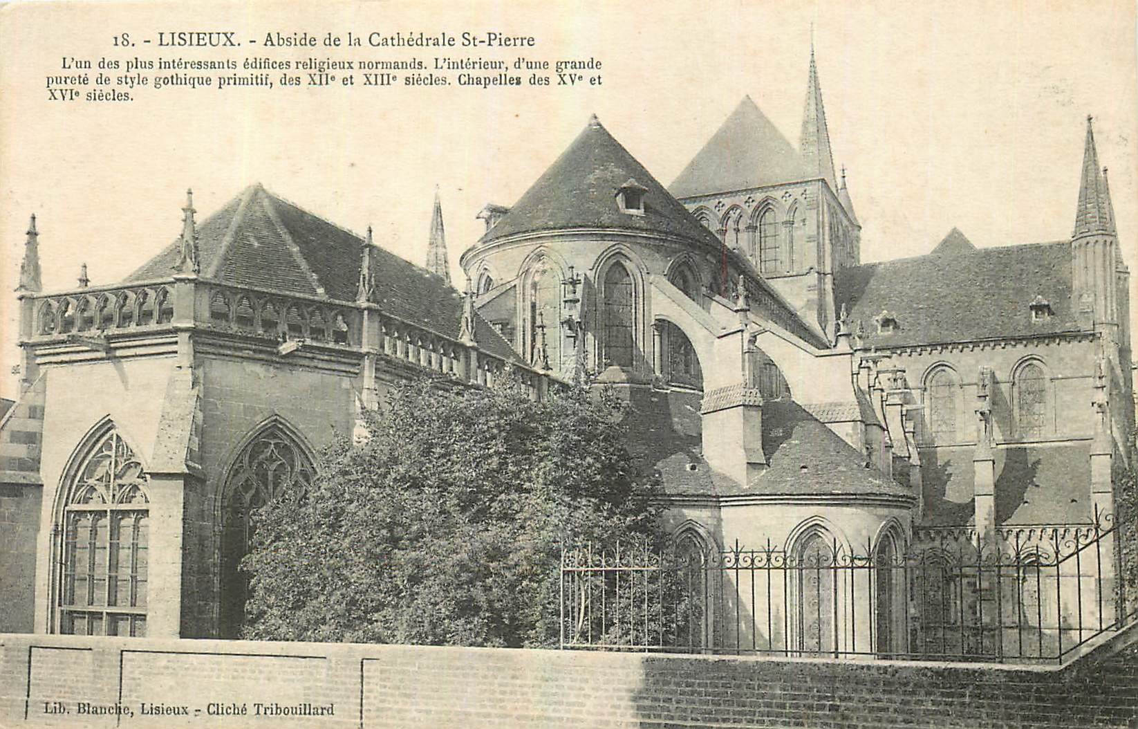 CPA Lisieux Abside de la Cathedrale St Pierre 