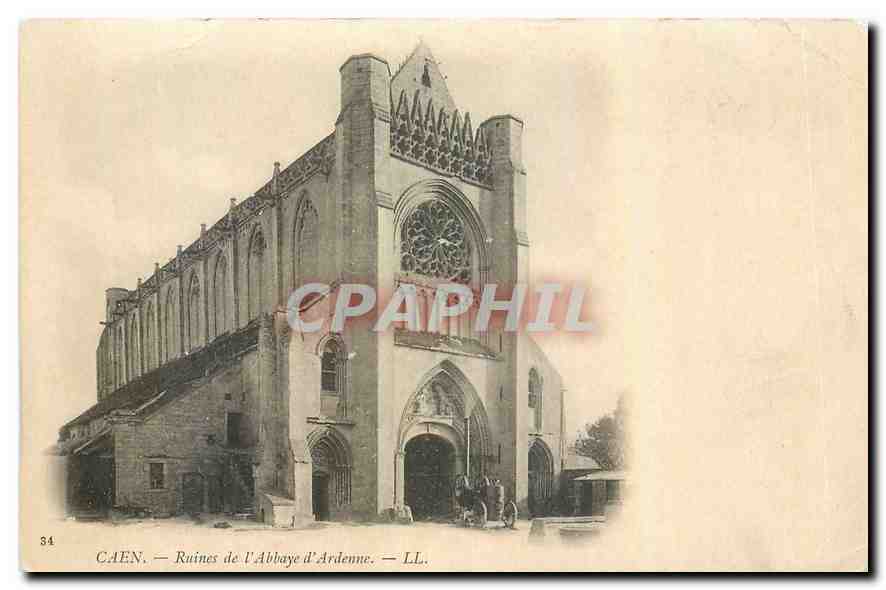 CPA Caen Ruines de l'Abbaye d'Ardenne 