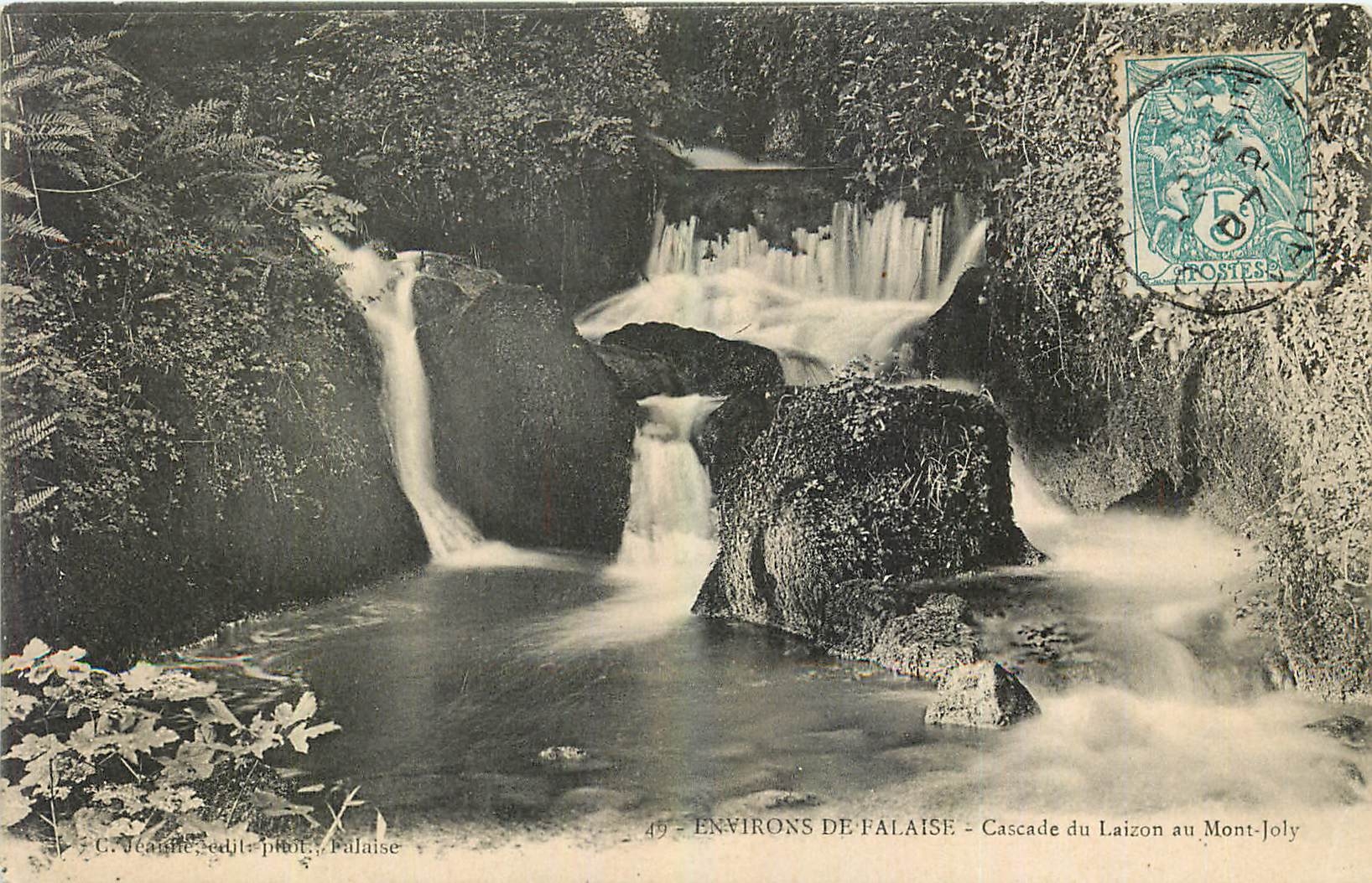 CPA Environs de Falaise Cascade du Laizon au Mont Joly 