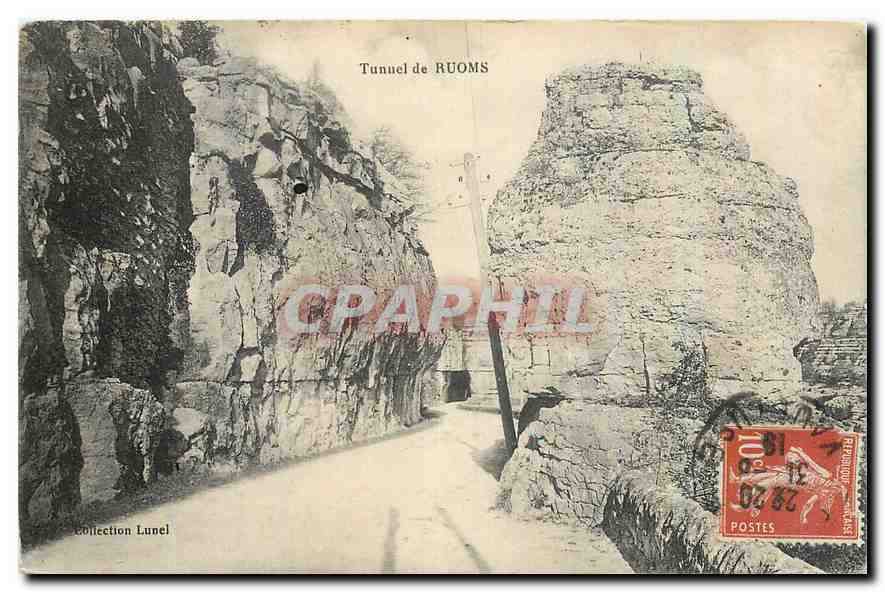 CPA Tunnel de Roums 
