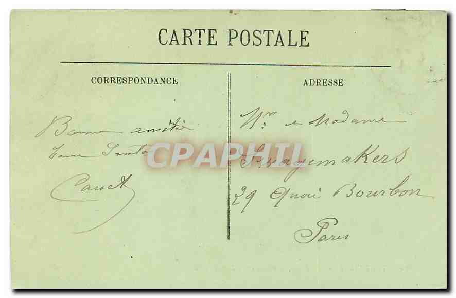CPA Trouville La Plage les Villas et les Hotels  — Verso
