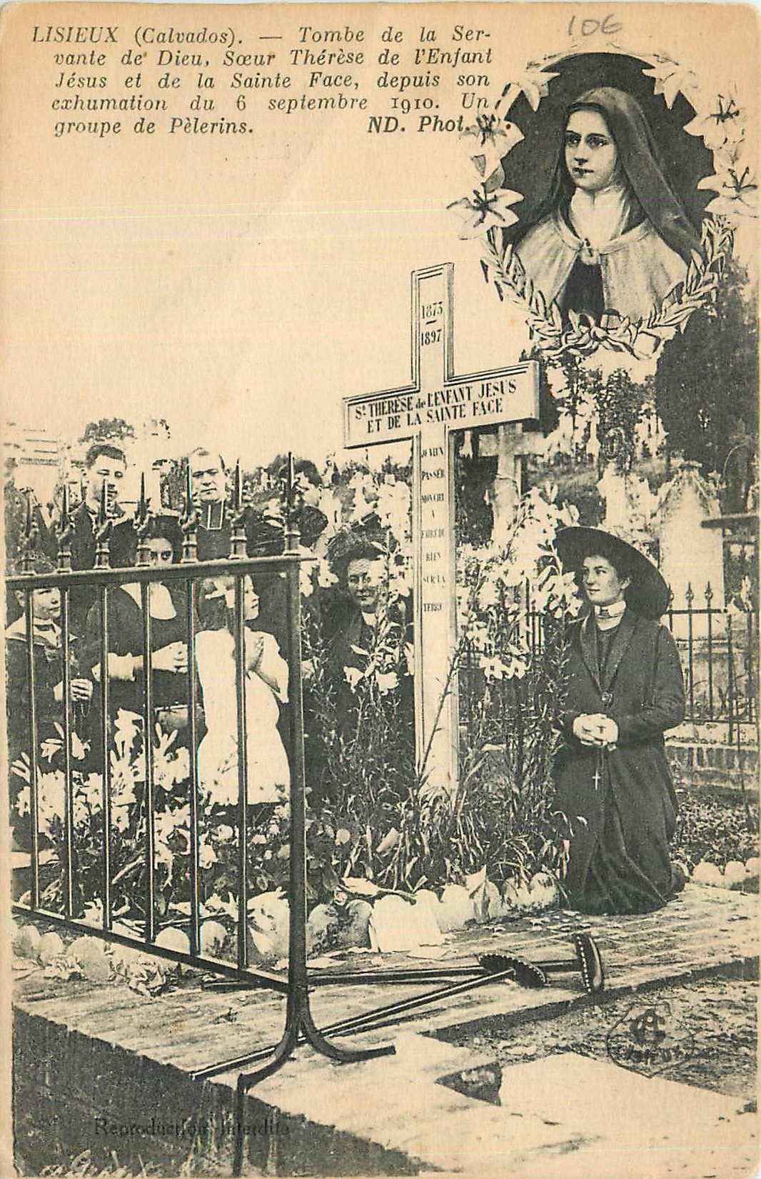 CPA Lisieux Calvadois Tombe de la Servante de Dieu 