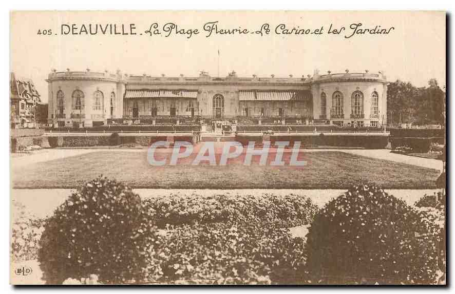 CPA Deauville La Plage Fleuric Le Casino et les Jardins 